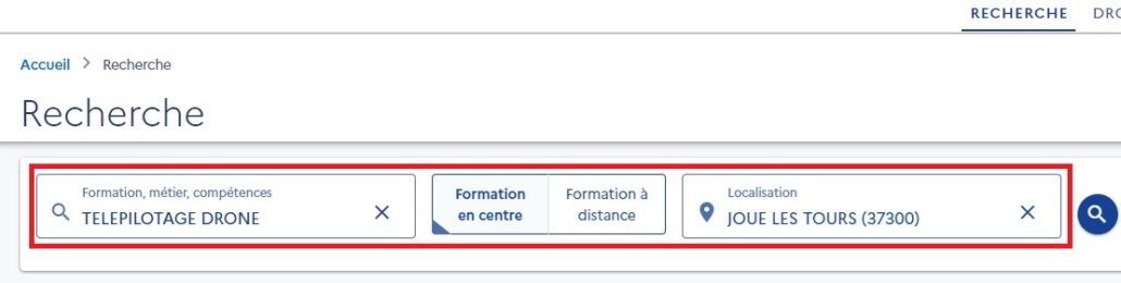 formation telepilote de drone CPF recherche moncompteformation