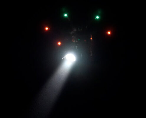 Projecteur Drone LED avec une lentille de Fresnel