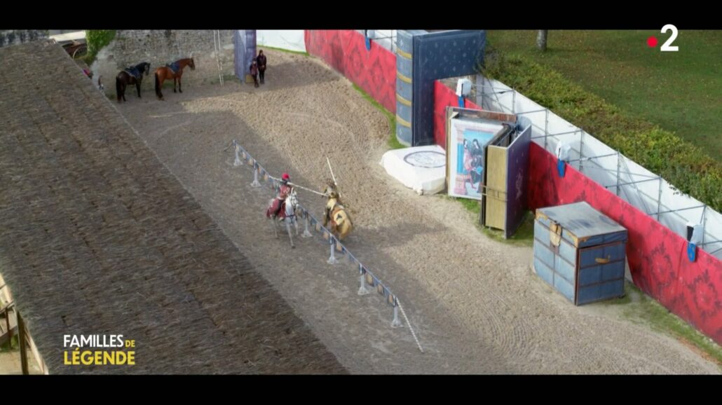 voltige équestre et drone