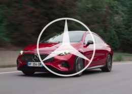 mercedes cla traveling drone